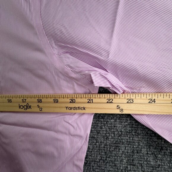 NWT Polo Ralph Lauren Pink Striped Classic Fit Easy Care Cotton Stretch 15 32/33 - Picture 6 of 15